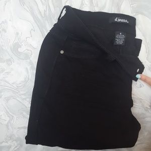 d.jeans black straight leg jeans
